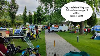 Unsere Tour zum Fahrrad wohnwagen treffen 2024 Kassel Tag 1 [upl. by Zakarias726]