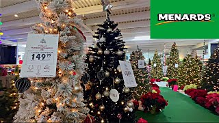 Menards Christmas Trees 🎄 Shop with me [upl. by Elok]