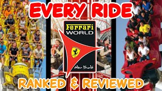 Every Ride at Ferrari World Abu Dhabi  Ranked amp Reviewed  2022 [upl. by Nosimaj]