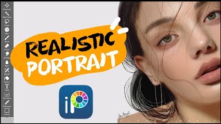 Ibis Paint X Tutorial Realistic Digital Painting Process [upl. by Kubis]