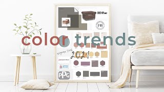 Color Trends amp Color of the Year 2021  Benjamin Moore Sherwin Williams PPG Farrow amp Ball Behr [upl. by Kirstyn]