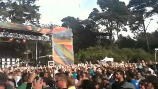 Outside Lands 2010  Rushing the Fence during Chromeo [upl. by Maidel]