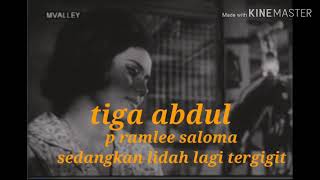 P ramlee Saloma sedangkan lidah lagi tergigit mp4 [upl. by Yednarb]