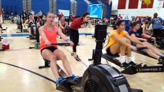 NCS Girls 2016 Erg Sprints [upl. by Nolos]