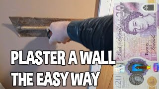 HOW TO PLASTER A WALL STEP BY STEP [upl. by Drahser]