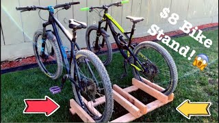 8 BIKE STAND Making a Cheap Bike Stand in an Hour For 3 Bikes [upl. by Eynttirb339]