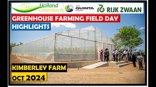 Holland Greentech Zambia Greenhouse Farming Field Day  Kimberley Farm  2024 Oct  Highlights [upl. by Ennairrek]