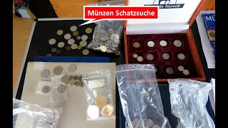 Münzen Schatzsuche Schatzsuche in einem großen Posten Münzen mit Bewertungen [upl. by Carnay216]