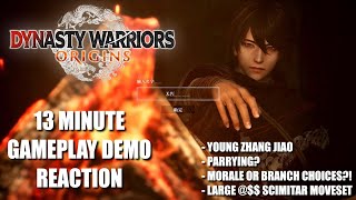 REACTIONTHOUGHTS Dynasty Warriors Origins 13 Minute Gameplay Demo [upl. by Eytteb911]