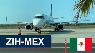 Reporte de Viaje  Aeromexico Connect  Embraer 190  Zihuatanejo  Ciudad de México  Clase Premier [upl. by Anaujait]