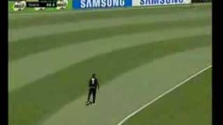 Umpire Hit by ball Cricket [upl. by Dreddy]