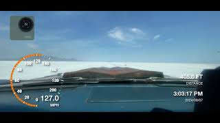 ‘59 Bonneville at 2024 Bonneville Salt Flats World of Speed 225 Mile Track at 14615648MPH [upl. by Nimra538]