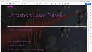 Ultrashort Laser Pulses [upl. by Modern48]