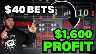 How to win at Craps with only 40 Craps Betting Strategy [upl. by Eislek723]