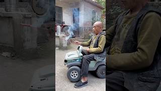 This old man from China tries to power his car with a rocket [upl. by Creedon]