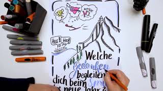 Flipchart gestalten  Strategie Planung Skispringer [upl. by Frayda750]