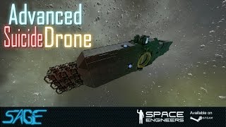 Space Engineers Advanced Suicide Drone [upl. by Aineg]