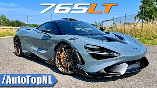 McLaren 765LT 340kmh REVIEW on AUTOBAHN by AutoTopNL [upl. by Roy]