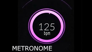 125 BPM Beats Per Minute Metronome Click Track HiQ [upl. by Veronique]