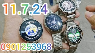 11724  Smartwatch vỏ thép màn Amoled 2024 pin trâu amp điện thoại nhật kính Sapphire chống nc 216 [upl. by Adnuahsar]