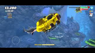 Hungry Shark World  Bull Shark  L Shark  in Arctic Ocean Gameplay [upl. by Dirfliw]