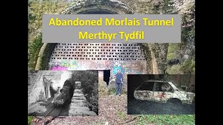 8 Walking through abandoned Morlais Tunnel in Merthyr Tydfil South Wales [upl. by Ruomyes445]