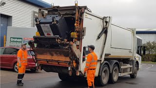 2013 Gen2 Faun Variopress Bin Lorry Collecting Trade Waste [upl. by Elman236]