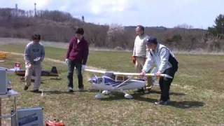 RC セスナ・スカイレーン Cessna 182T 激突 Crash part1 [upl. by Cavanagh]