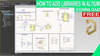 How To Add  Download Free Altium Libraries  Altium Libraries [upl. by Ahsyen]