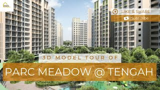 Exploring HDB BTO Parc Meadow Tengah in 3D Sales Launch May 2023 [upl. by Ettenuj133]