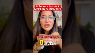 4 Secrets TO CRACK NEET IN 5 MONTHS neet2025 neetpreparation [upl. by Wilek668]