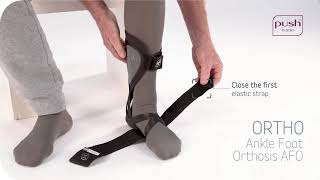 Push Braces  Push ortho Ankle Foot Orthosis AFO  Instruction video [upl. by Broeder]