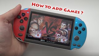 How to add Games   X7 Switch Clone Handheld [upl. by Ellehcsar460]