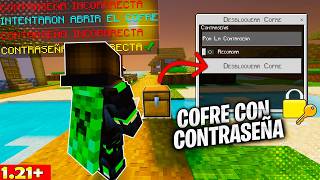 MEJOR ADDON DE CONTRASEÑA PARA COFRES PARA MINECRAFT BEDROCK 121  SAFE STORAGE REVIEW COMPLETA [upl. by Caneghem409]