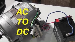 Easy Conversion of AC Washer Motor to 12VDC [upl. by Phox]