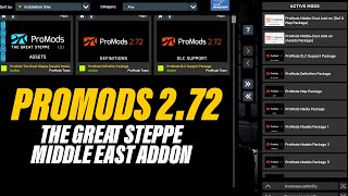 How to Download amp Install Promods 272 in ETS2 152  Middle East Addon The Great Steppe Full Guide [upl. by Ak]