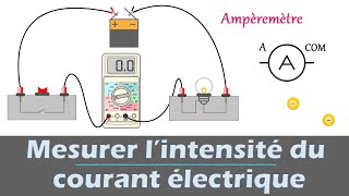 Comment mesurer lintensité du courant avec un multimètre en position ampèremètre [upl. by Ahseiuqal]