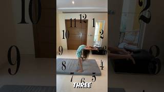 Clock flexibility challenge in Gymnastics [upl. by Aleece]