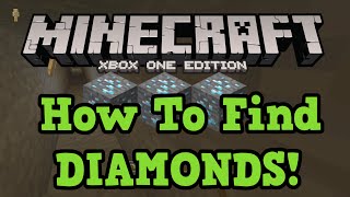 Minecraft Xbox One  PS4 How to find DIAMONDS Branch Mining tutorial [upl. by Nnywg42]