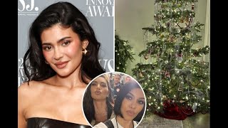 Kylie Jenner displays a simple Christmas tree while Kourtney and Kim compete for the most elaborate [upl. by Martine]