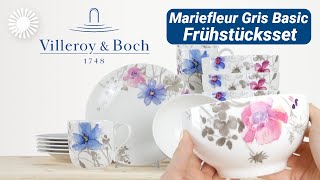 Villeroy amp Boch Mariefleur Gris Basic Frühstücksset 🌷  Hertie [upl. by Atirec]