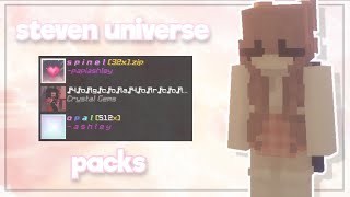 bedwars with STEVEN UNIVERSE texture packs  solo commentary [upl. by Laaspere]