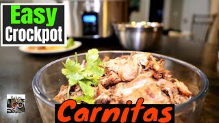 How to Make Pork Carnitas in a Slow Cooker Easy Crockpot Recipe [upl. by Ninahs160]