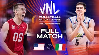 🇺🇸 USA vs 🇮🇹 ITA  Legendary Full Match  Semifinals  Mens VNL 2023 [upl. by Ecirad]