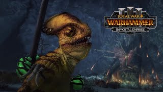 Oxyotl The Bane of Chaos Lizardmen Doomguy  Total War Warhammer 3 Immortal Empires [upl. by Twelve]