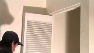 How to reinstall a bifold louvered door unit [upl. by Arted]