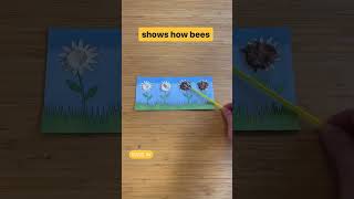 Teach how bees pollinate flowers with this easy experiment for kids [upl. by Lander]