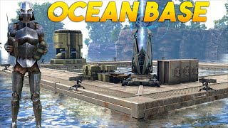 SOLO Claiming My UNRAIDABLE Ocean BASE  ARK [upl. by Aidam521]