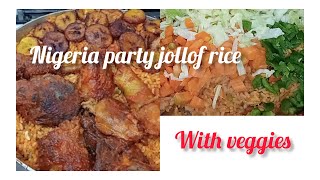 How to cook Nigeria party jollof rice like A Pro party jollof rice recipe with veggies [upl. by Aym465]