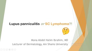 8 Lupus panniculitis or SC Lymphoma [upl. by Aihn]